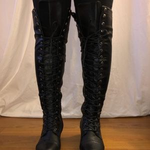 Women's Elastic Over Knee High Boots